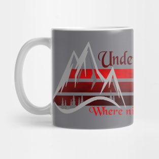 under the moutain Mug